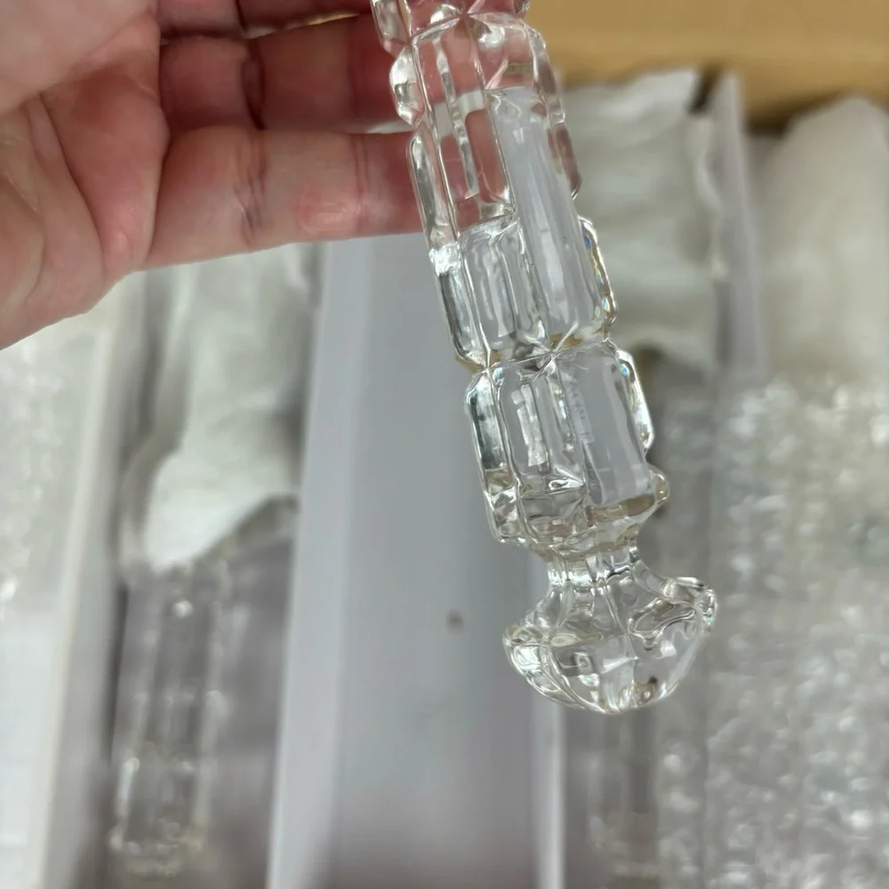 Shannon Crystal by GODINGER-Versailles Serving Set-4-pc crystal handles-NIB